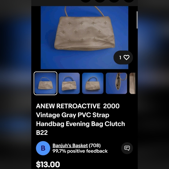 Silver Clutch for Make up &Brushes & Hand Cream , Soap & Stand For necklace . - Picture 11 of 12